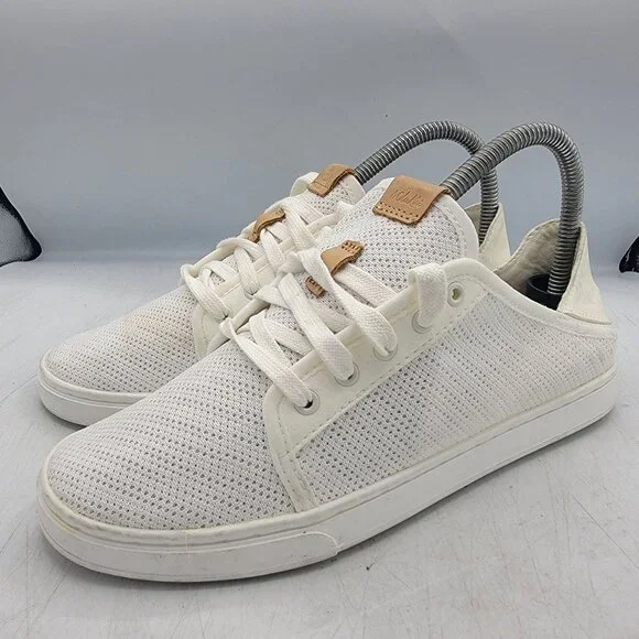 Olukai Pehuea Li Womens Size 7 White Mesh Casual Sneakers Shoes 20379-4R4R - Picture 4 of 13